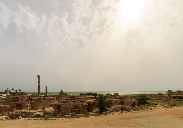 istock Ancient ruins of baths at tunisia, Carthage 643439834