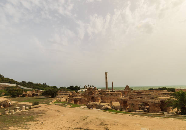 istock Ancient ruins of baths at tunisia, Carthage 643439864