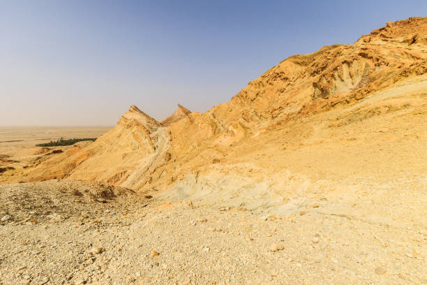 istock Landscape of a canyon in stone desert. 643442444