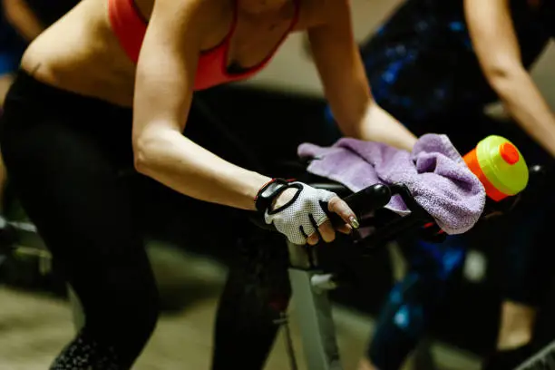 Photo of cycling indoors workout