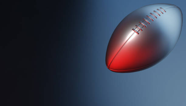 istock American football ball on various material and background, 3d rendering 643460310