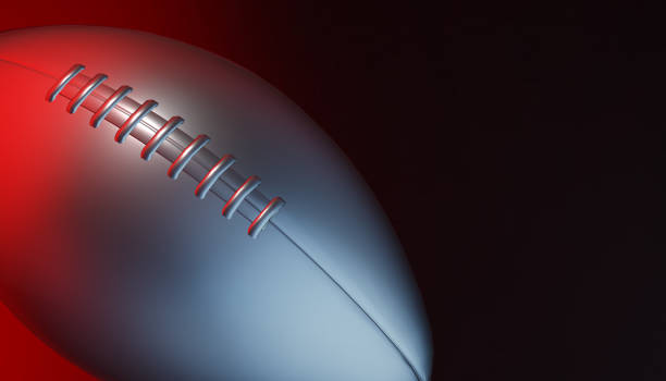 istock American football ball on various material and background, 3d rendering 643460314