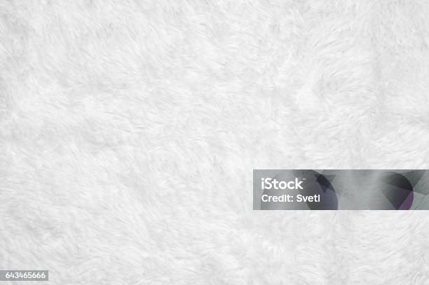 Shaggy Blanket Texture Stock Photo - Download Image Now - Fur, Textured, White Color