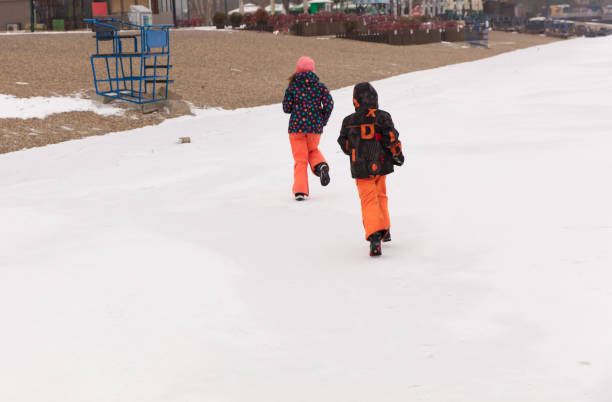 istock Brother and sister winter fun 643472928
