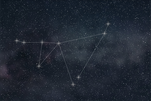 Capricorn Constellation. Zodiac Sign Capricorn constellation lines