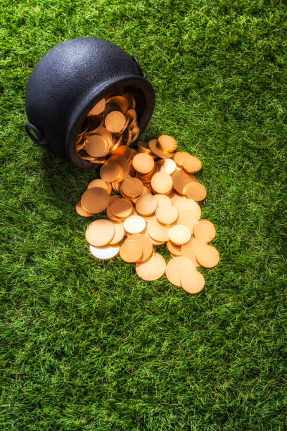 Knocked over Pot of Gold coins