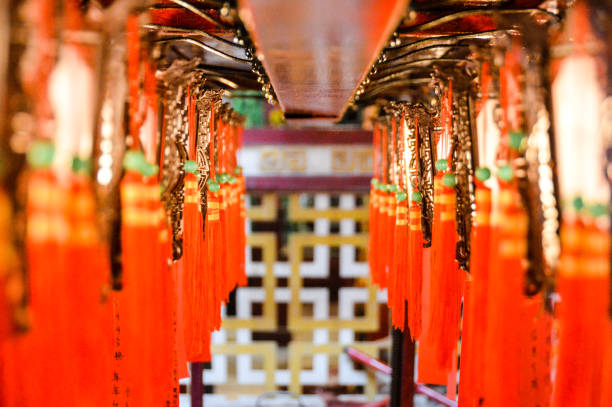 istock Lanterns at the Man Mo Temple in Hong Kong 643487866