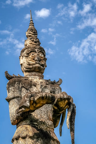 istock Demon Sculpture in Buddha Park 643488828