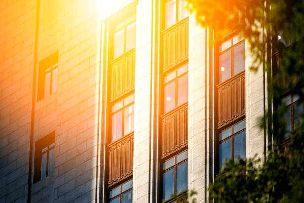 windows of business building