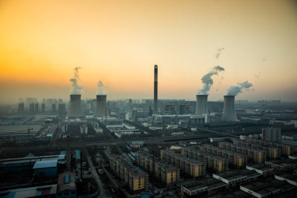 istock Power generates electricity, burning fossil fuel 643508776