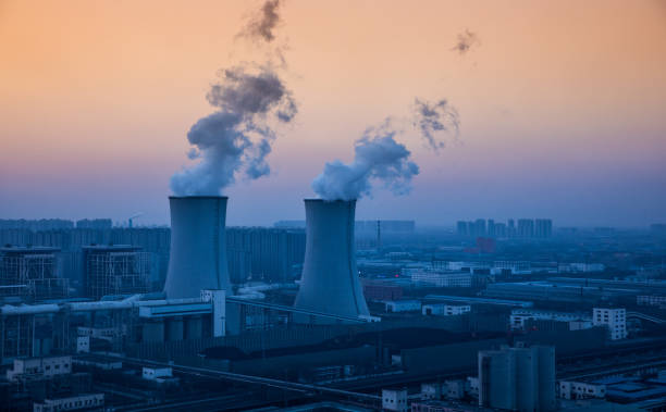 istock Power generates electricity, burning fossil fuel 643508794