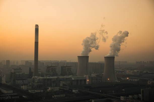 istock Power generates electricity, burning fossil fuel 643508854