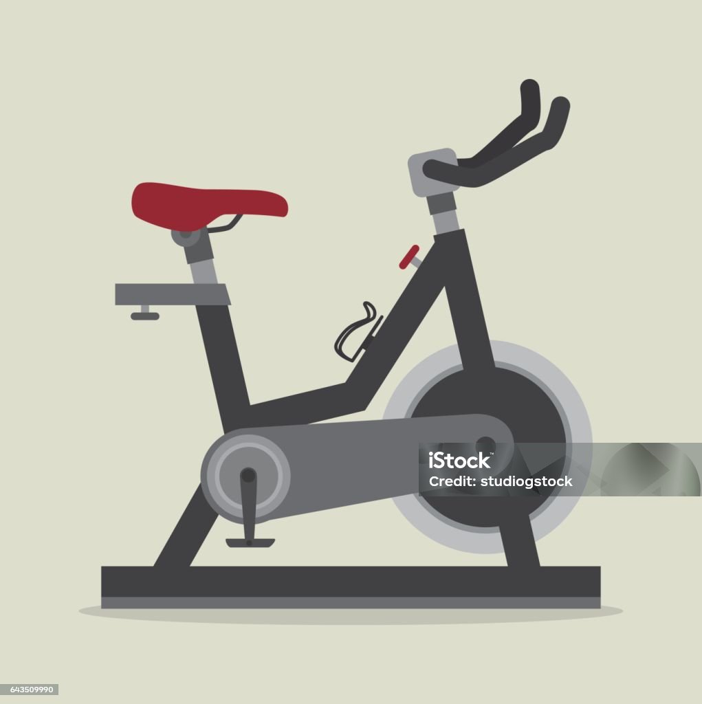 Fitness design Fitness design over beige background, vector illustration. Cycling stock vector