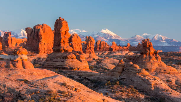 istock Sunset Light on Garden of Eden Rock Pinnacles 643525236