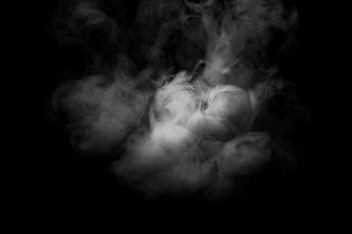 Niebla o humo abstracto movimiento fondo de Color negro photo