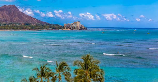 istock View onto Diamond Head in Waikiki Hawaii 643530650