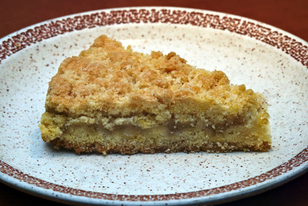 istock Homemade cake with apple filling 643545262