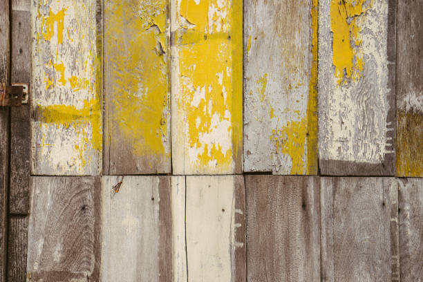 istock vintage wood background texture with knots and nail holes. 643552354