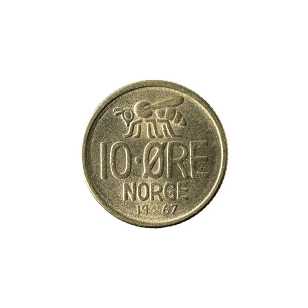 istock 10 norwegian oere coin (1967) obverse isolated on white background 643575346