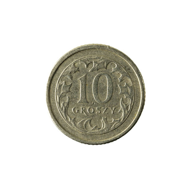 istock 10 polish groszy coin (1998) obverse isolated on white background 643575702
