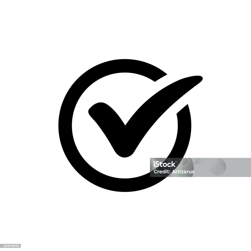 Check mark icon Check mark icon isolated on white background Check Mark stock vector