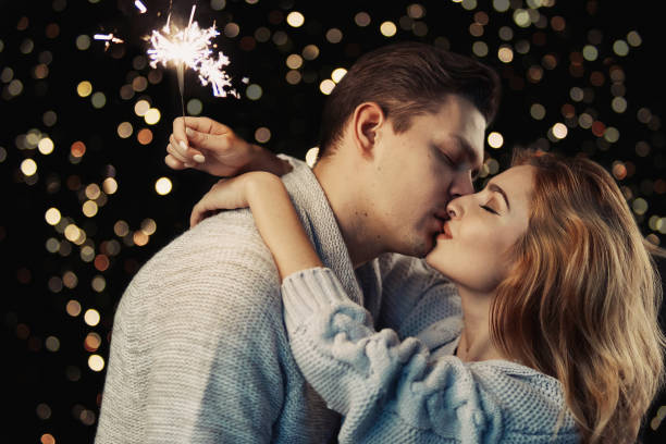 istock Happy young couple in love 643602996