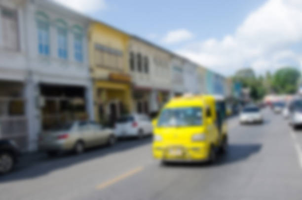 istock Blurred of car on road 643606586