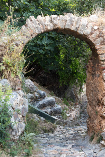 istock Old streets on the castle hill in Alanya. Turkey 643611728