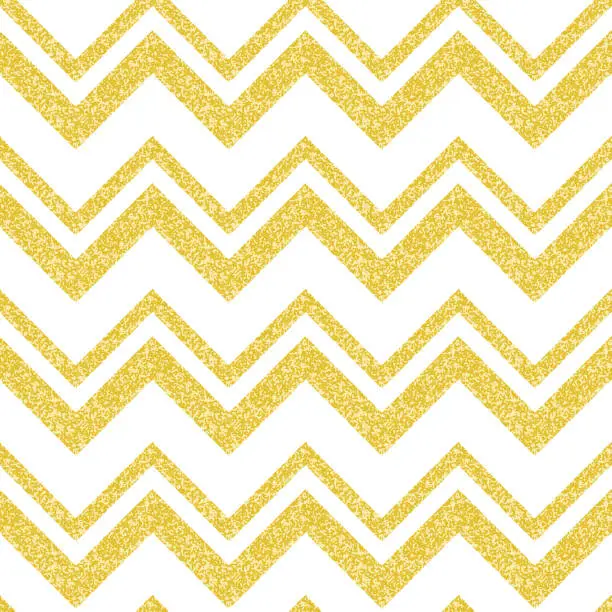 Vector illustration of Vector gold glittering seamless pattern in zigzag. Classic chevron seamless pattern. Vintage design. Can be use for certificate, gift, voucher, present, discount, invitation,wedding card