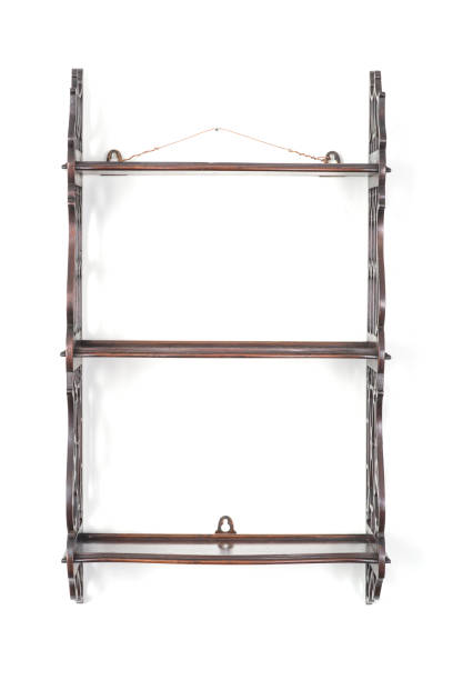 istock Antique Hanging Shelf Viewed at the Front 643625216