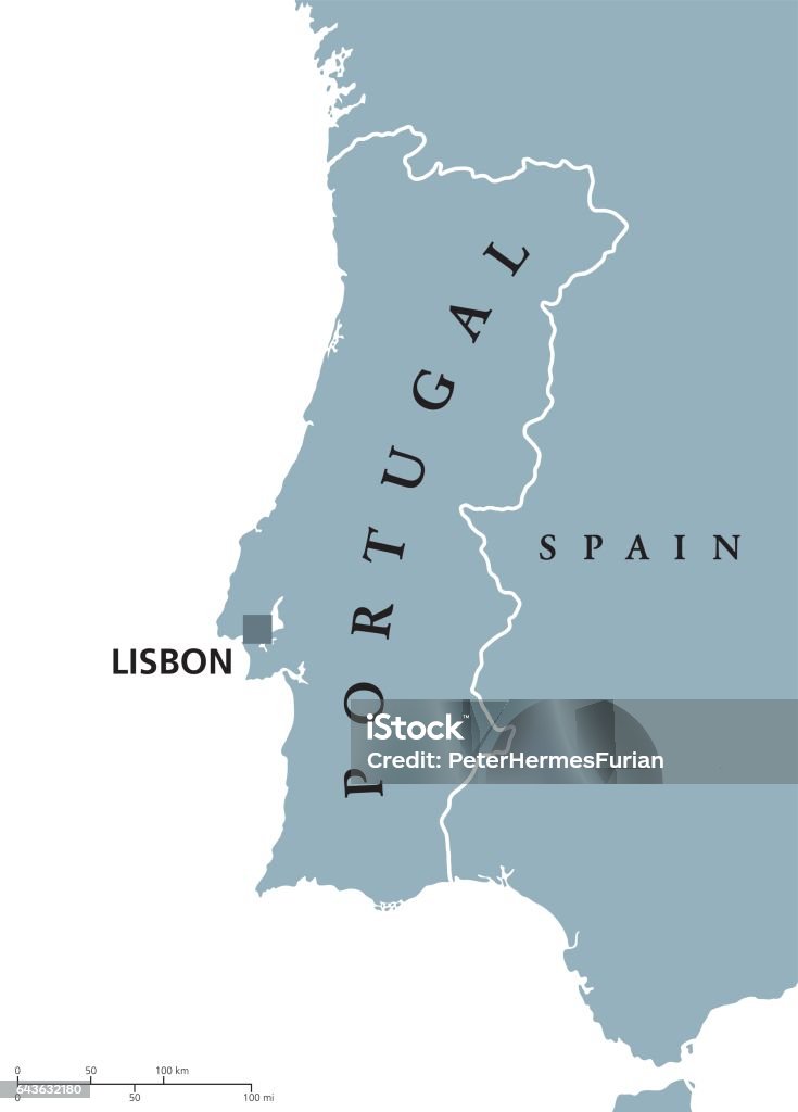 España y Portugal [Material cartográfico] : mapa político y de