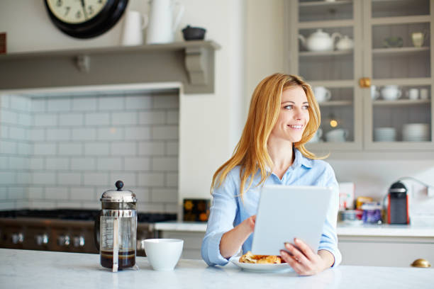 istock Catching up online over a cup of coffee 643635764