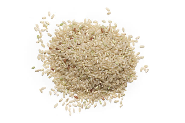 istock Pile of brown rice 643637470