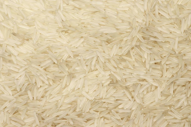 istock Pile of basmati rice 643637552