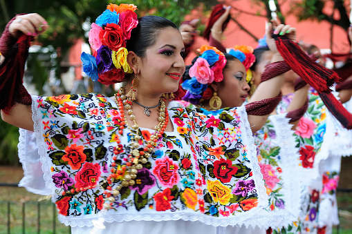 Artesanal fabric's made it by Mexican artisans at Mexican festival