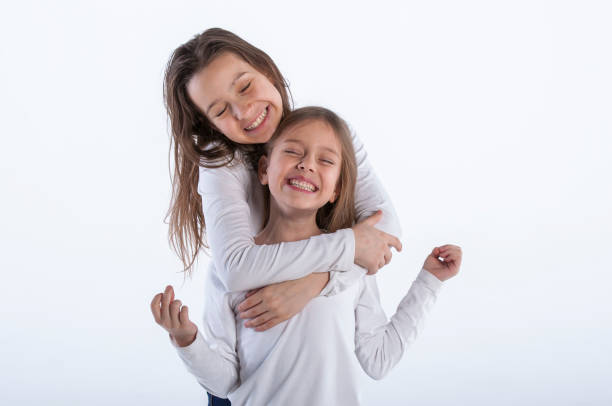 istock Happy little girls 643640286