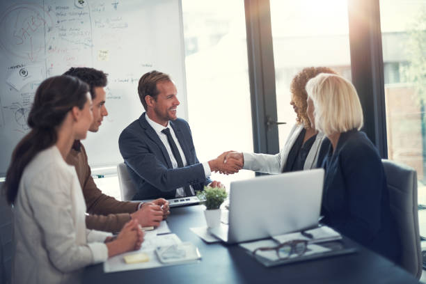 istock There’s no substitute for a handshake 643641568