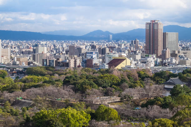 istock The View from observation Deck of Osaka Castle 643650762