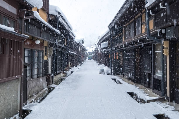 istock Takayama city in the winter 643658900