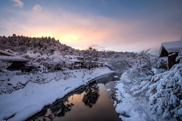 istock Takayama city in the winter 643658916