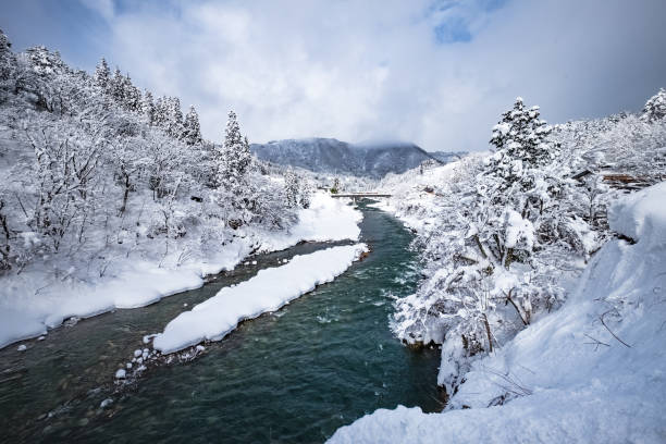 istock Winter Landscape around Shirakawa-go in Japan 643659294