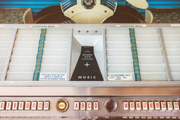 istock Retro styled image of an old jukebox 643673812