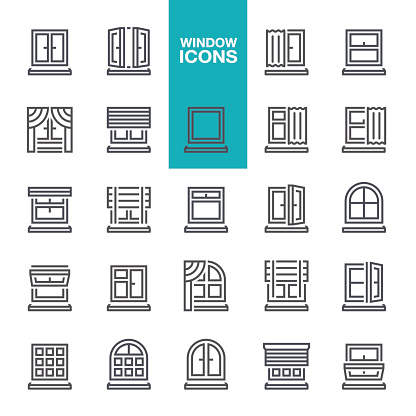 Window, Residential Building, Home, construction, icon set,