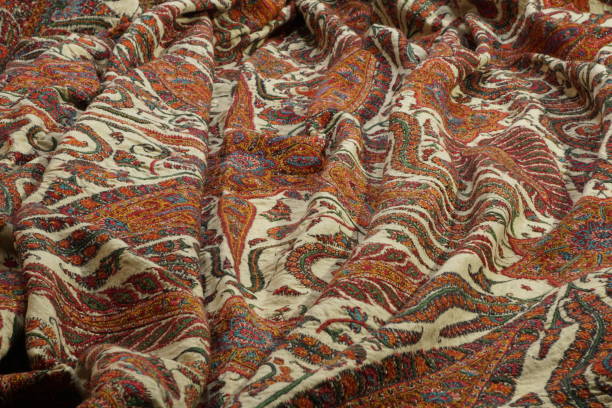 istock Antique Kashmir Wool Paisley Shawl 643685838