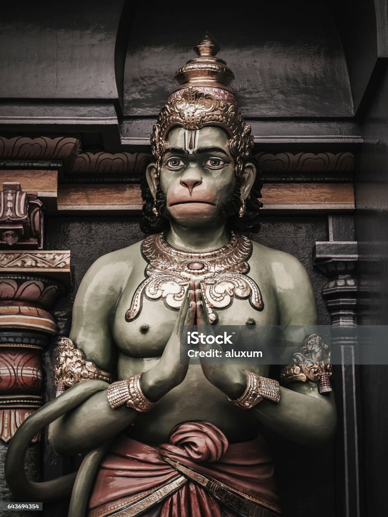 Hanuman In Sri Vadapathira Kaliamman Temple Singapore Stock Photo ...
