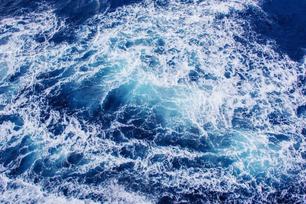 istock Background blue waves of the sea 643711304