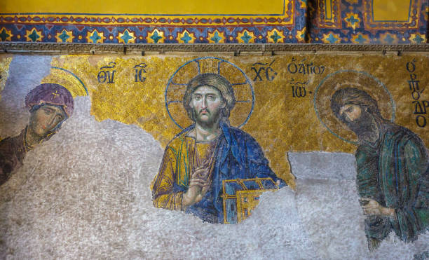 istock Jesus Christ in Hagia Sophia 643715696