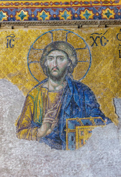 istock Jesus Christ in Hagia Sophia 643716144