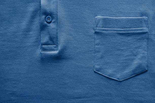 部品のシャツのクローズアップのダークブルーの - polo shirt shirt clothing textile ストックフォトと画像