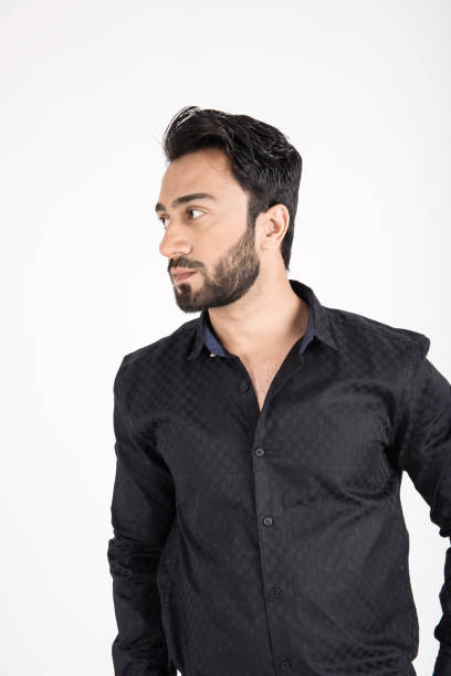 istock Young man in black dress 643724018